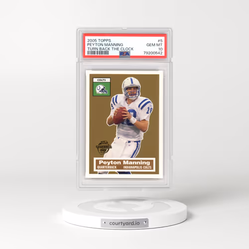 2005 Topps Turn Back the Clock #5 Peyton Manning (PSA 10 GEM MINT)