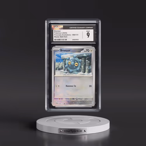 2025 Pokémon Pre EN-Prismatic Evolutions #066 Bronzor - Reverse Holo Master Ball (CGC 9 MINT)
