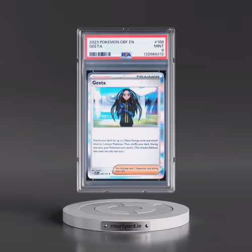 2023 Pokémon Obf EN-Obsidian Flames #188 Geeta (PSA 9 MINT)