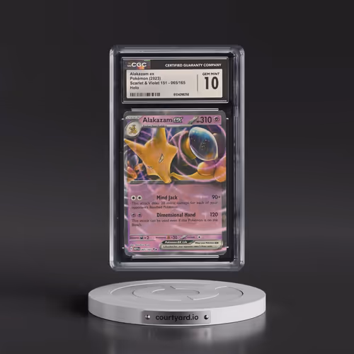 2023 Scarlet & Violet 151 - MEW EN #065/165 Alakazam ex - Holo (CGC 10 GEM MINT)