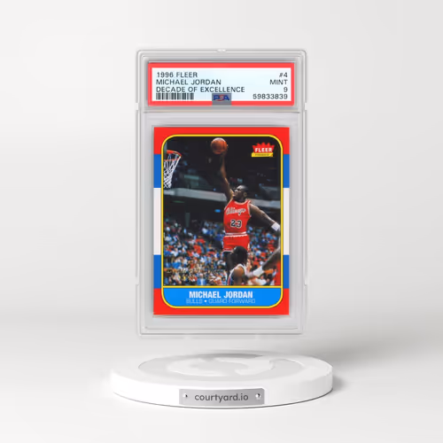 1996 Fleer Decade of Excellence #4 Michael Jordan (PSA 9 MINT)
