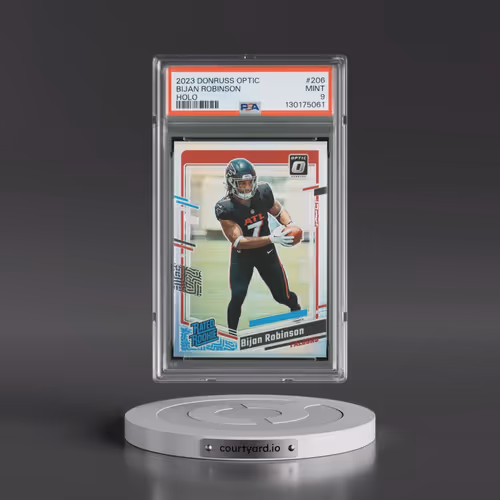 2023 Panini Donruss Optic #206 Bijan Robinson - Holo (PSA 9 MINT)