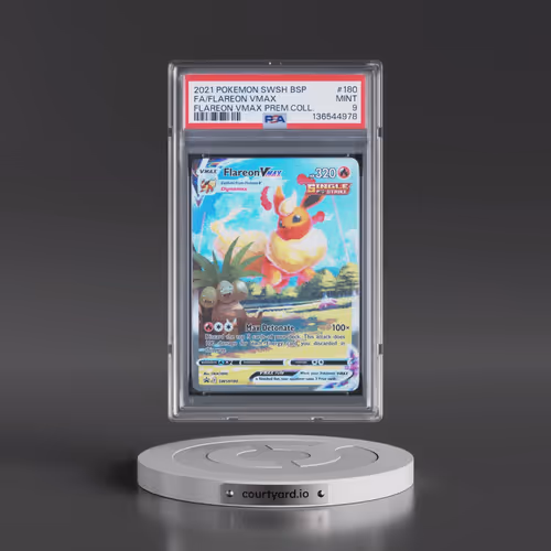 2021 Pokémon Swsh Black Star Promo #180 Flareon Vmax - Full Art Flareon Vmax Premium Collection (PSA