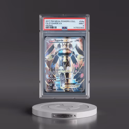 2017 Pokémon Mega Powers Collection Promo #54a Zygarde EX - Holo Full Art (PSA 9 MINT)