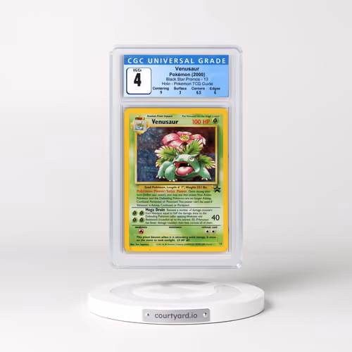 1999 Black Star Promos #13 Venusaur - Holo Pokémon TCG Guide (CGC 4 VG-EX)