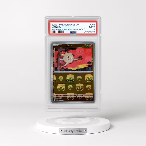 2023 Pokémon Sv2a-Pokemon 151 #056 Mankey - Reverse Holo Master Ball (PSA 9 MINT)