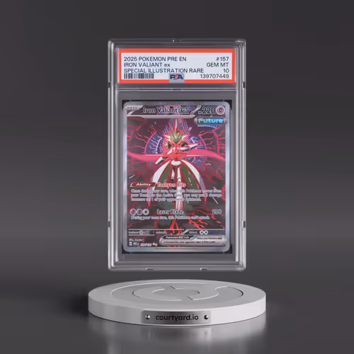 2025 Pokémon Pre EN-Prismatic Evolutions #157 Iron Valiant EX - Holo Special Illustration Rare (PSA