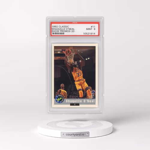 1992 Classic Show Promos 20 #11 Shaquille O'Neal - Atlanta National LSU (PSA 9 MINT)