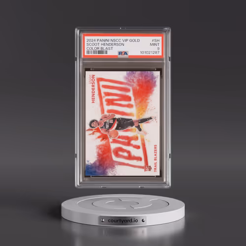 2024 Panini National Sports Collectors Convention VIP Gold Color Blast #SH Scoot Henderson (PSA 9 MI