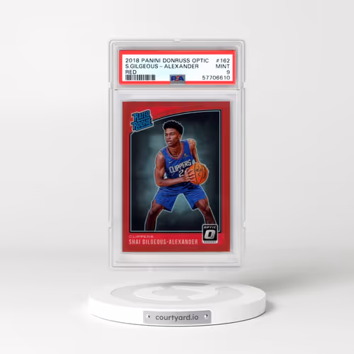 2018 Panini Donruss Optic #162 Shai Gilgeous-Alexander - Red (PSA 9 MINT)