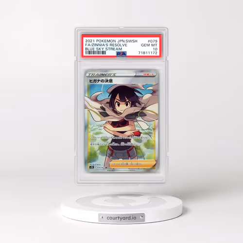 2021 Pokémon Sword & Shield Blue Sky Stream #079 Zinnia's Resolve - Full Art (PSA 10 GEM MINT)