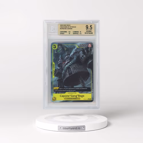 2023 One Piece Card Game Kingdoms of Intrigue #OP04100 Capone "Gang" Bege ALT ART R (BGS 9.5 GEM MIN