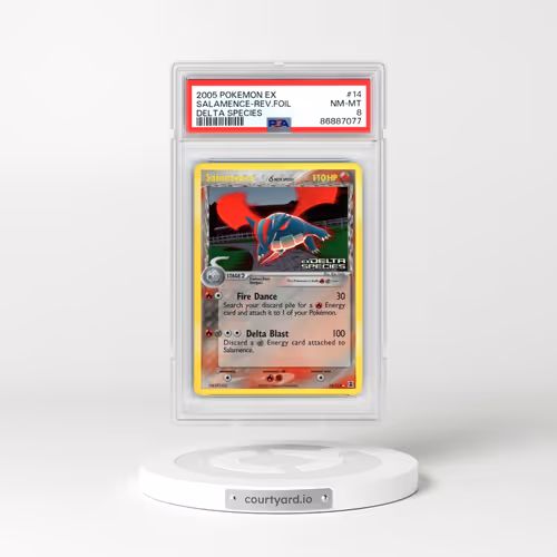 2005 Pokémon EX Delta Species #14 Salamence - Reverse Foil (PSA 8 NM-MT)
