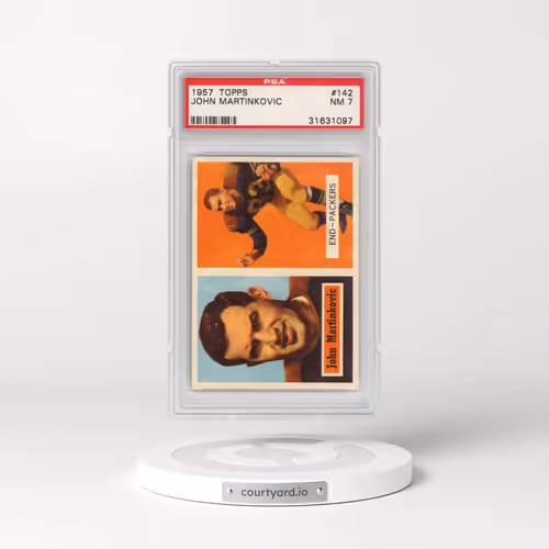 1957 Topps #142 John Martinkovic (PSA 7 NM)