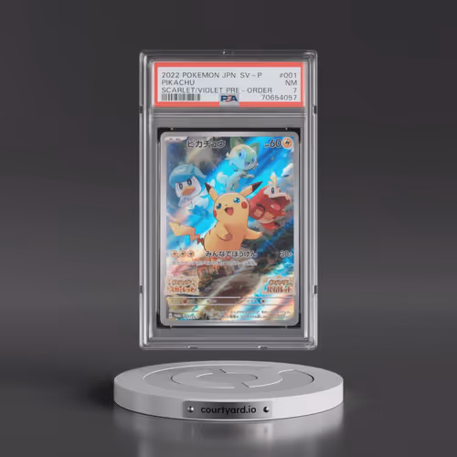 2022 Pokémon SV Promo #001 Pikachu - Scarlet & Violet Pre-Order (PSA 7 NM)