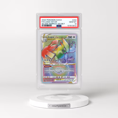 2022 Pokémon Sword & Shield Silver Tempest #202 Lugia Vstar - Full Art Secret (PSA 10 GEM MINT)