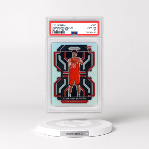 2021 Panini Prizm #318 Alperen Sengun - Silver Prizm (PSA 10 GEM MINT)