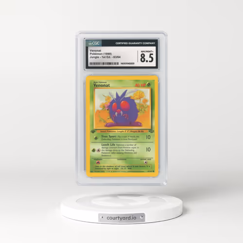 1999 Jungle #63 Venonat - 1st Edition (CGC 8.5 NM-MT+)