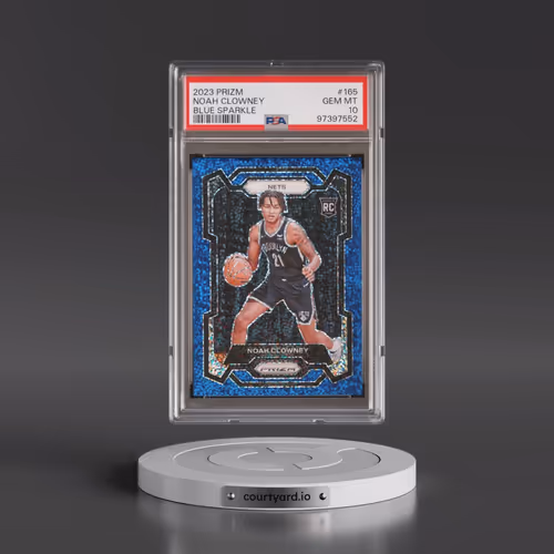 2023 Panini Prizm #165 Noah Clowney - Blue Sparkle (PSA 10 GEM MINT)