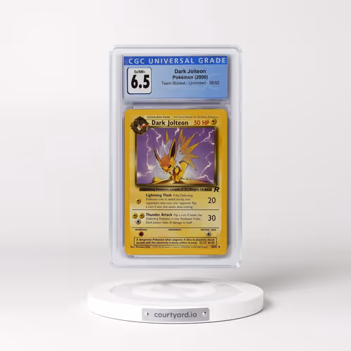 1999 Team Rocket #38/82 Dark Jolteon (CGC 6.5 EX-NM+)