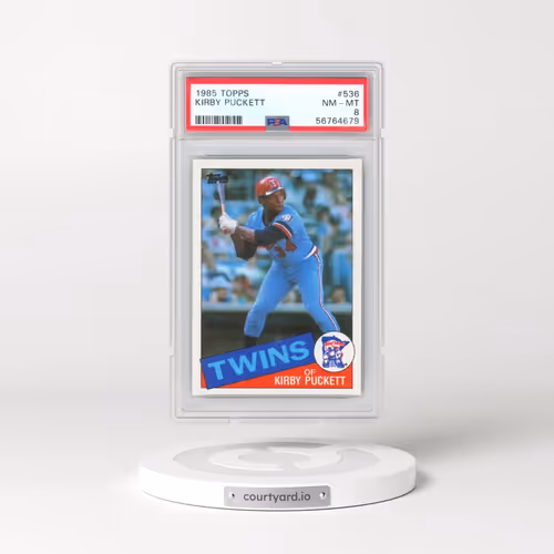 1985 Topps #536 Kirby Puckett (PSA 8 NM-MT)