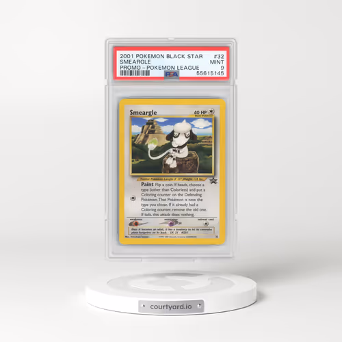 1999 Black Star Promos #32 Smeargle - Pokémon League (PSA 9 MINT)