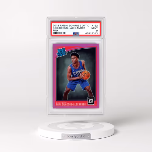 2018 Panini Donruss Optic #162 Shai Gilgeous-Alexander - Pink (PSA 9 MINT)