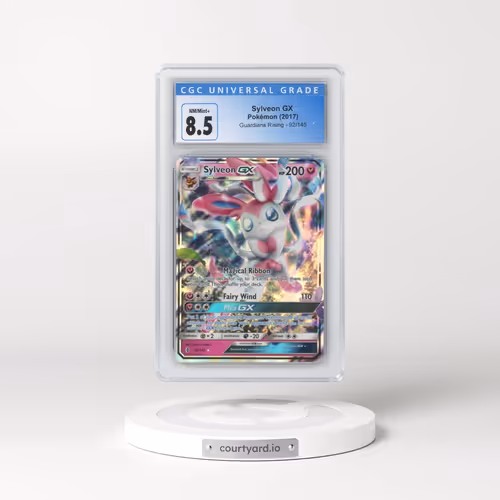 2017 Pokémon Sun & Moon Guardians Rising #92 Sylveon GX - Holo (CGC 8.5 NM-MT+)