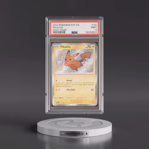 2024 Pokémon Paf EN-Paldean Fates #131 Pikachu - Shiny Rare (PSA 9 MINT)