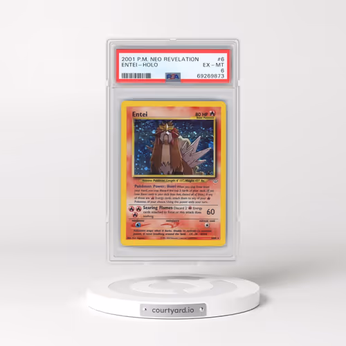 2001 Pokémon Neo Revelation #6 Entei - Holo (PSA 6 EX-MT)