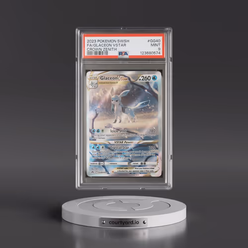 2023 Pokémon Sword and Shield Crown Zenith #GG40 Glaceon Vstar - Full Art (PSA 9 MINT)
