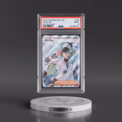 2025 Pokémon Blk EN-Black Bolt #163 N's Plan - Ultra Rare (PSA 9 MINT)