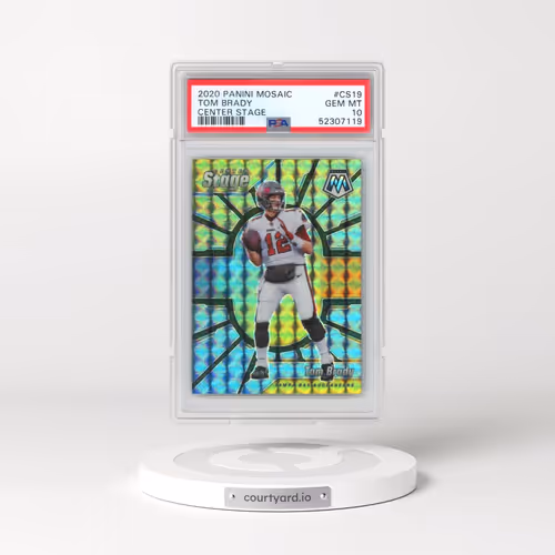 2020 Panini Mosaic Center Stage #CS19 Tom Brady (PSA 10 GEM MINT)