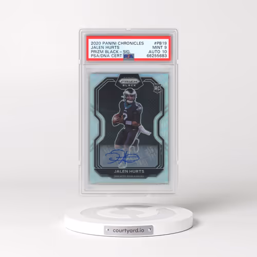 2020 Panini Chronicles Prizm Black #PB19 Jalen Hurts - Signature (PSA 9 MINT)