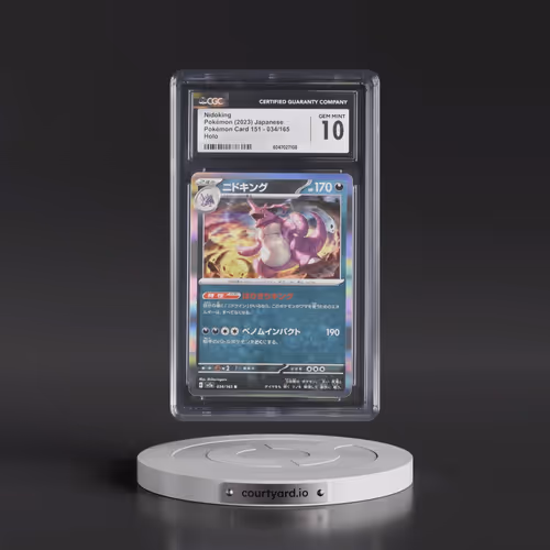 2023 Pokémon Card 151 #034/165 Nidoking - Holo (CGC 10 GEM MINT)