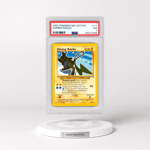 2002 Pokémon Neo Destiny #111 Shining Raichu - Holo (PSA 7 NM)
