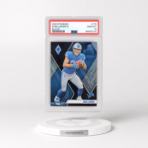2023 Panini Phoenix #115 Sam LaPorta - Black (PSA 10 GEM MINT)