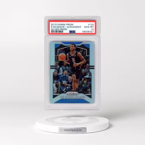 2019 Panini Prizm #122 Shai Gilgeous-Alexander - Silver Prizm (PSA 10 GEM MINT)