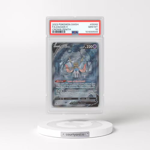 2023 Pokémon Sword and Shield Crown Zenith #GG48 Zacian V - Holo Full Art (PSA 10 GEM MINT)