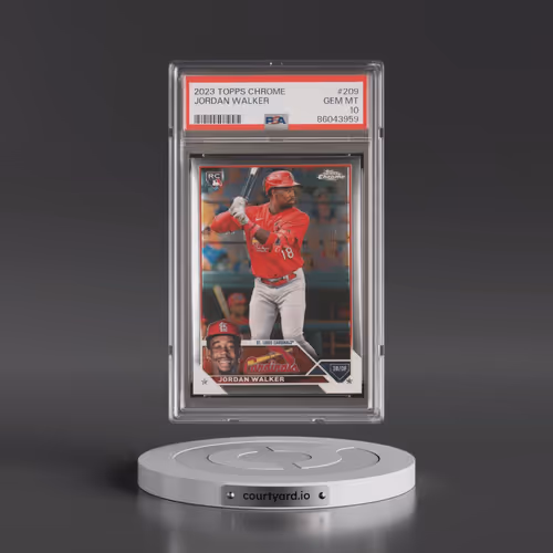 2023 Topps Chrome #209 Jordan Walker (PSA 10 GEM MINT)