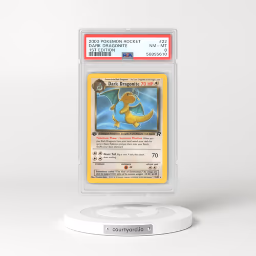 2000 Team Rocket #22 Dark Dragonite - 1st Edition 1st Edition (PSA 8 NM-MT)