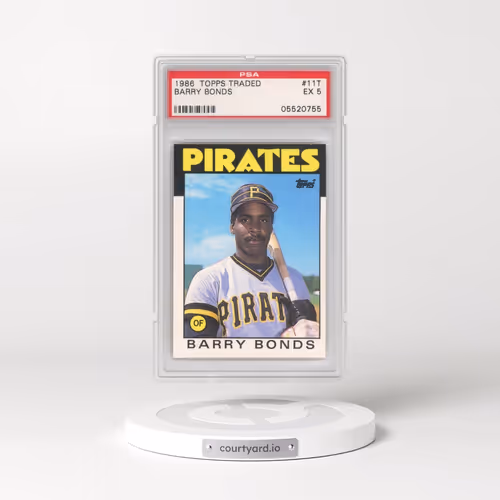 1986 Topps Traded #11T Barry Bonds (PSA 5 EX)