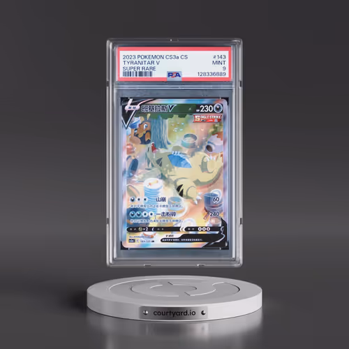 2023 Pokémon Simplified Cs3a C-Primordial Arts: Overgrow #143 Tyranitar V - Holo Super Rare (PSA 9 M