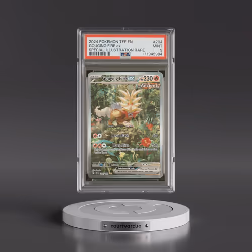 2024 Pokémon Tef EN-Temporal Forces #204 Gouging Fire EX - Holo Special Illustration Rare (PSA 9 MIN