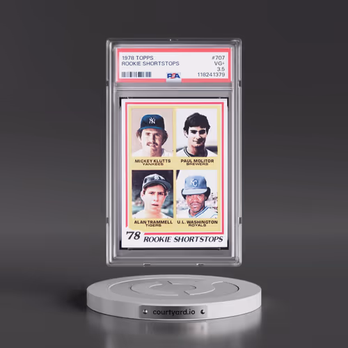 1978 Topps #707 Rookie Shortstops (PSA 3.5 VG+)