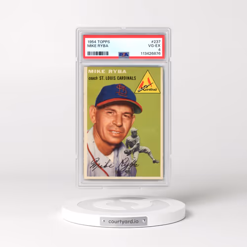 1954 Topps #237 Mike Ryba (PSA 4 VG-EX)