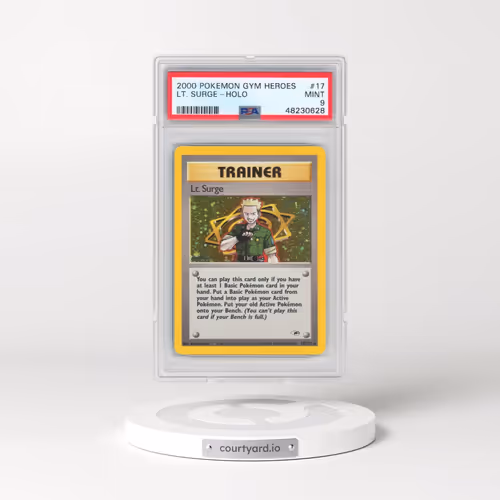 2000 Pokémon Gym Heroes #17 LT. Surge - Holo (PSA 9 MINT)
