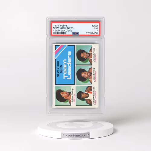 1975 Topps #282 New York Nets - Team Leaders (PSA 7 NM)