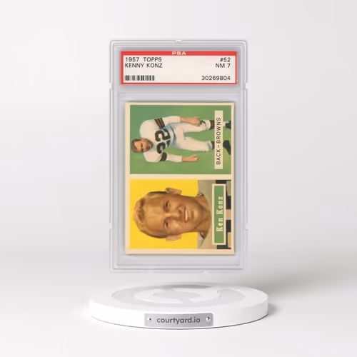 1957 Topps #52 Kenny Konz (PSA 7 NM)