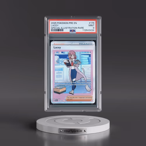 2025 Pokémon Pre EN-Prismatic Evolutions #175 Lacey - Special Illustration Rare (PSA 9 MINT)